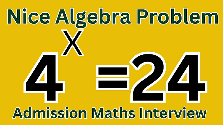 Can You Solve 4^x = 24? | Olympiad Math Exponential Challenge | Find X!