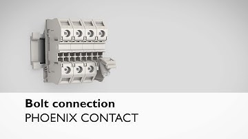 Bolt connection for terminal blocks