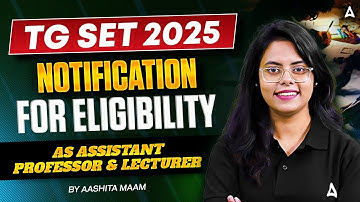 TG SET Exam 2025 | Telangana SET Exam 2025 | Telangana SET Exam Notification 2025
