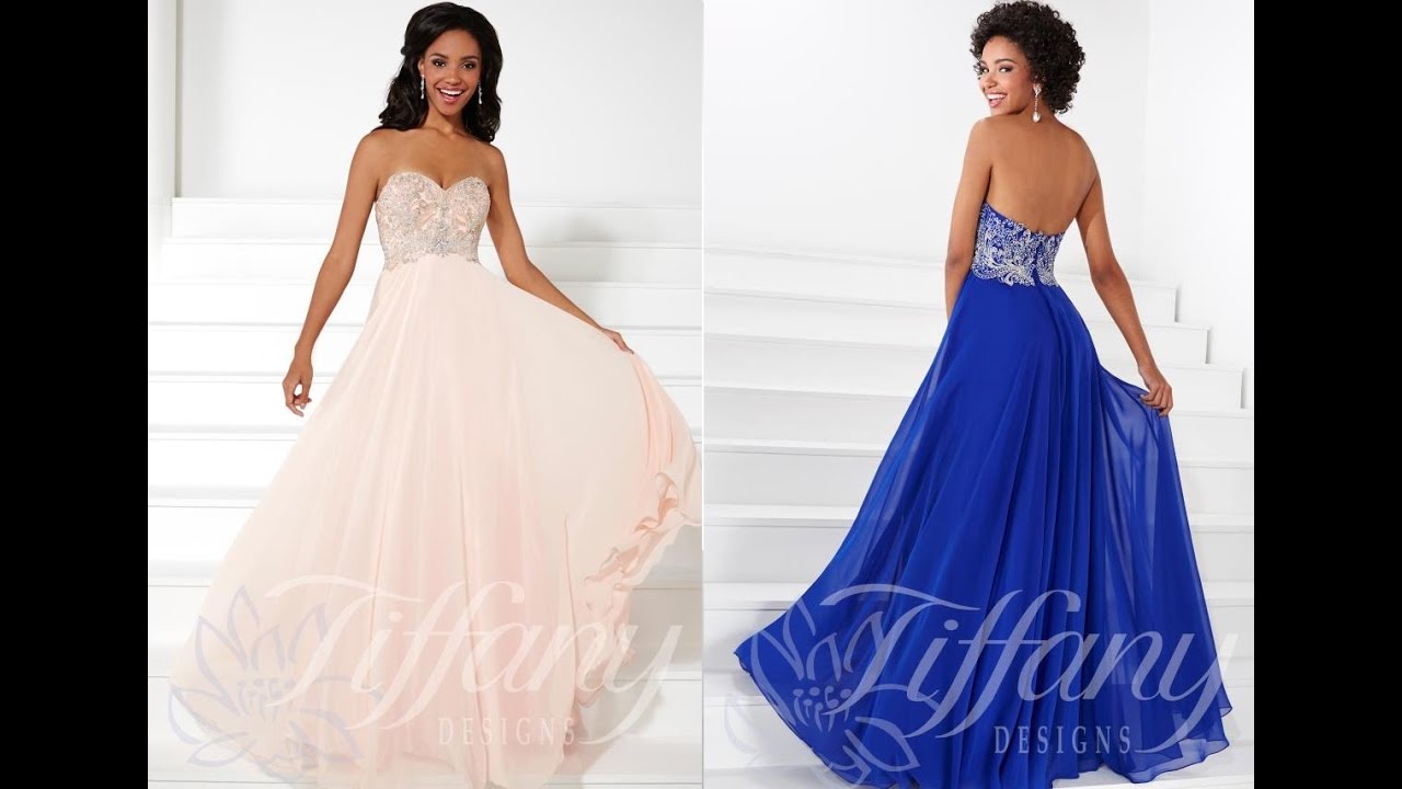 Tiffany Prom Dress 16078 from Peaches Boutique, Chicago, IL YouTube