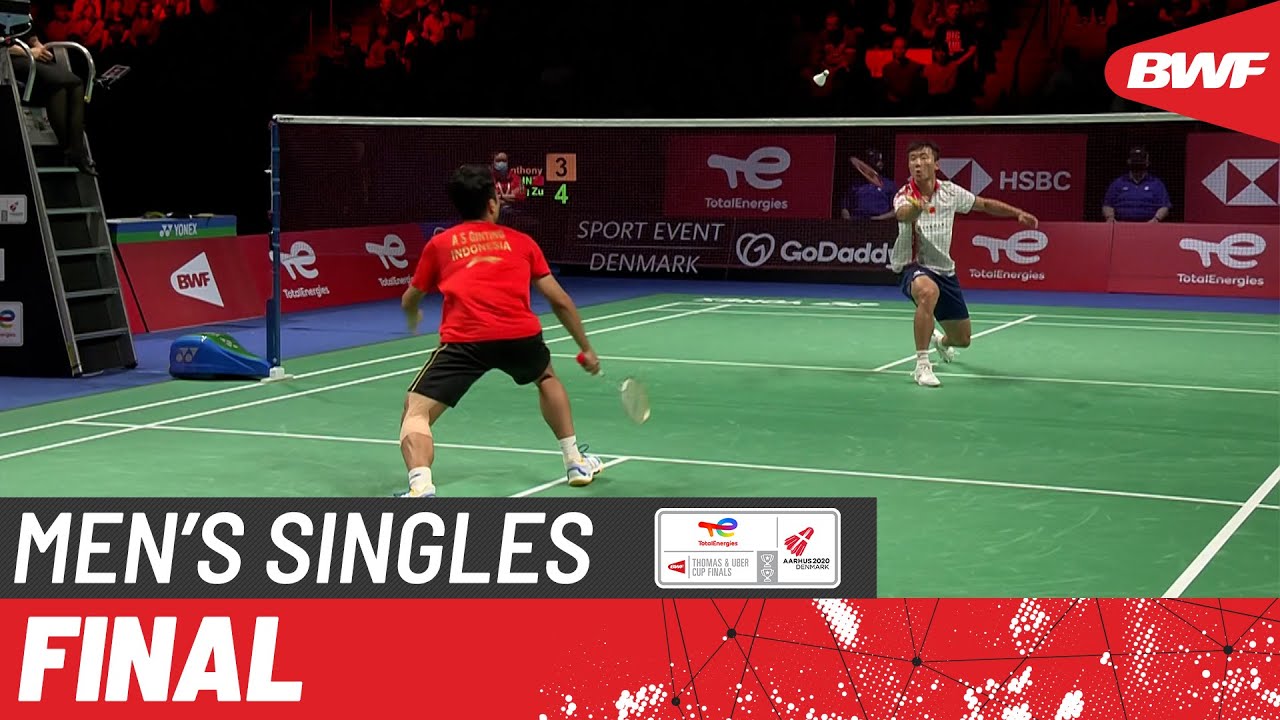 BWF Thomas Cup Anthony Sinisuka Ginting (INA) vs Lu Guang Zu (CHN) F