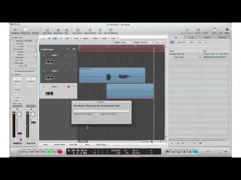 How To: Logic Pro 9 - Beginners Guide To Recording Live Audio/Sound