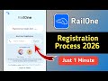 Railone App Registration Process 2026 | How to Create Railone Account 2026