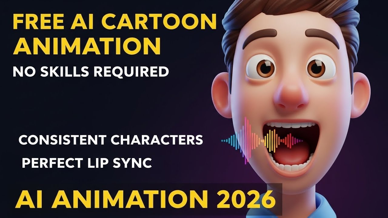 AI Cartoon Animation Tutorial 2026 (100% Free & Consistent Characters)