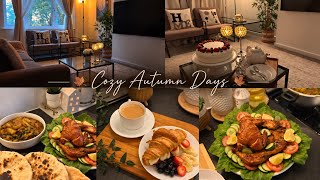 A Cozy Autumn Day 🍁 Cooking Potato & Eggplant Curry, Baking Victoria Cake | Silent Vlog screenshot 4