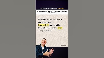 Let go of the fear of judgment #shorts #motivation #garyvee #bebold