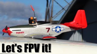 FPVing the Eachine Mini-Mustang 400mm P51D RC plane