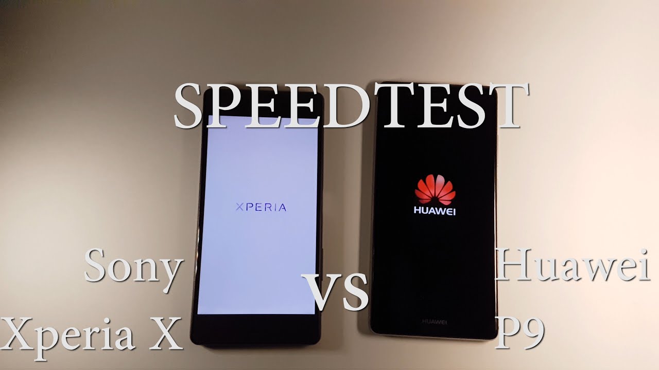 Sony Xperia Z3 Vs Huawei P9 Lite Sony Xperia X vs Huawei P9 Speedtest - YouTube