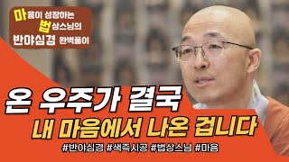 온 우주가 결국 내 마음에서 나온 겁니다ㅣ색즉시공 [마음이 성장하는 법상스님의 반야심경 완벽풀이 30회] #법상스님 #마음공부 #반야심경