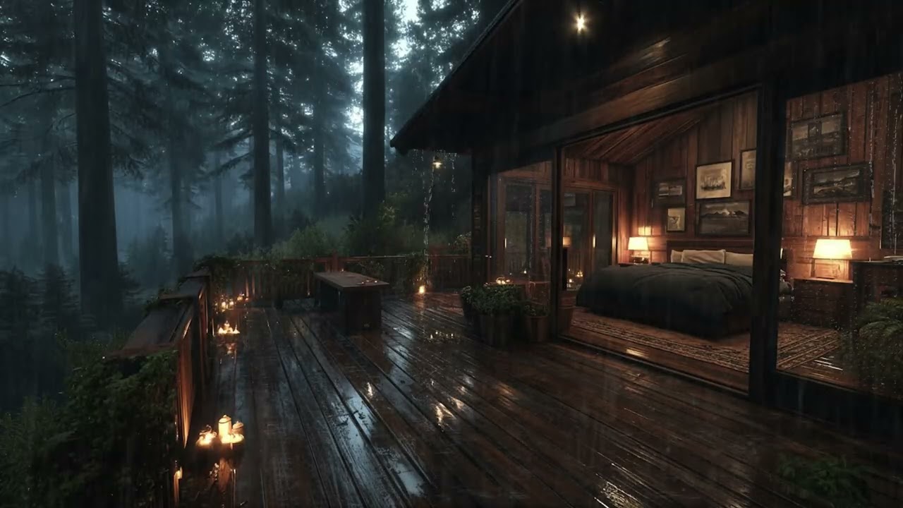 Gentle Forest Rain Sounds at Night | Deep Sleep Ambience for Calm Mind and Stress Relief