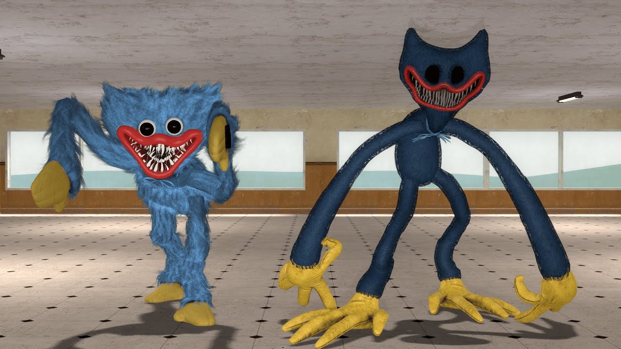 Surviving Huggy & Huggy Nightmare Poppy Playtime | Garry's Mod