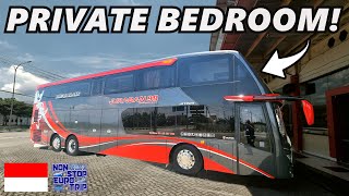 Bepergian ke Seluruh Indonesia dengan BUS ULTRA MEWAH di KAMAR TIDUR PRIBADI!