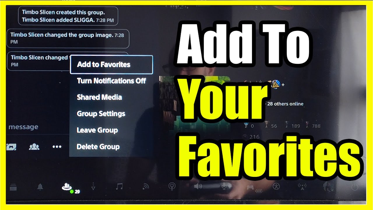 How to Add Friend or Group as Favorite on PS5 (Fast Tutorial) - YouTube