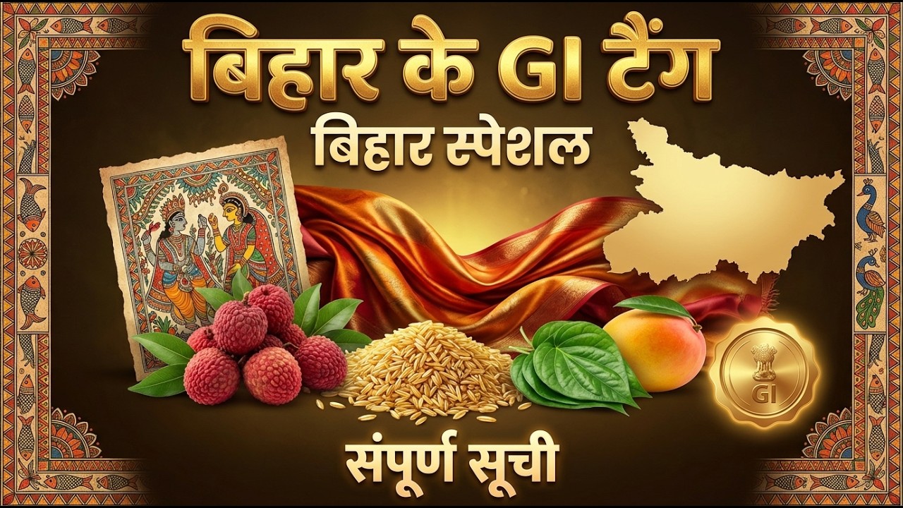 बिहार के GI Tag सम्पूर्ण जानकारी | Bihar GI Tag GK | All Bihar Exams