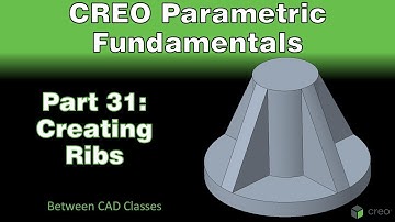 Creo Parametric Course - Part 31: Creating Ribs
