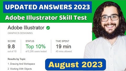 *Top 10% Score* Fiverr Adobe Illustrator Skill Test Answers 2023 💯