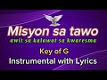 Misyon sa tawo - Awit sa kalawat  sa kwaresma, Instrumental with