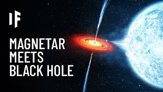 What If a Magnetar Collided With a Black Hole?