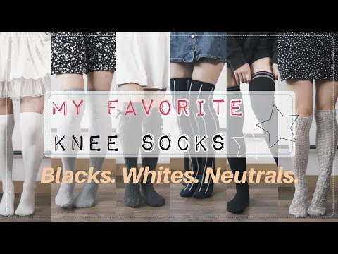 My Favorite Knee Socks! | Black, White, & Neutrals Collection