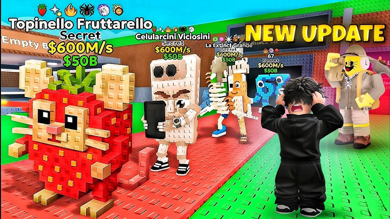 Steal a Brainrot ရဲ့အမိုက်စား Update အသစ်ကြီးကိုဆော့ခဲ့တယ် | Extinct Event Update - Roblox 