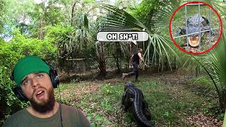 😱10ft gator chases me!!! *REACTION*