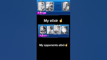 My elixir VS my opponents elixir #clashroyale #capcut #funny 