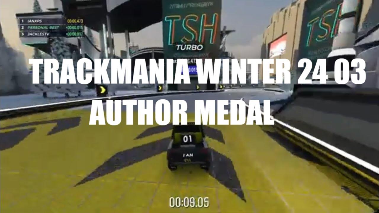 Trackmania Winter 2024 03 Author Medal YouTube