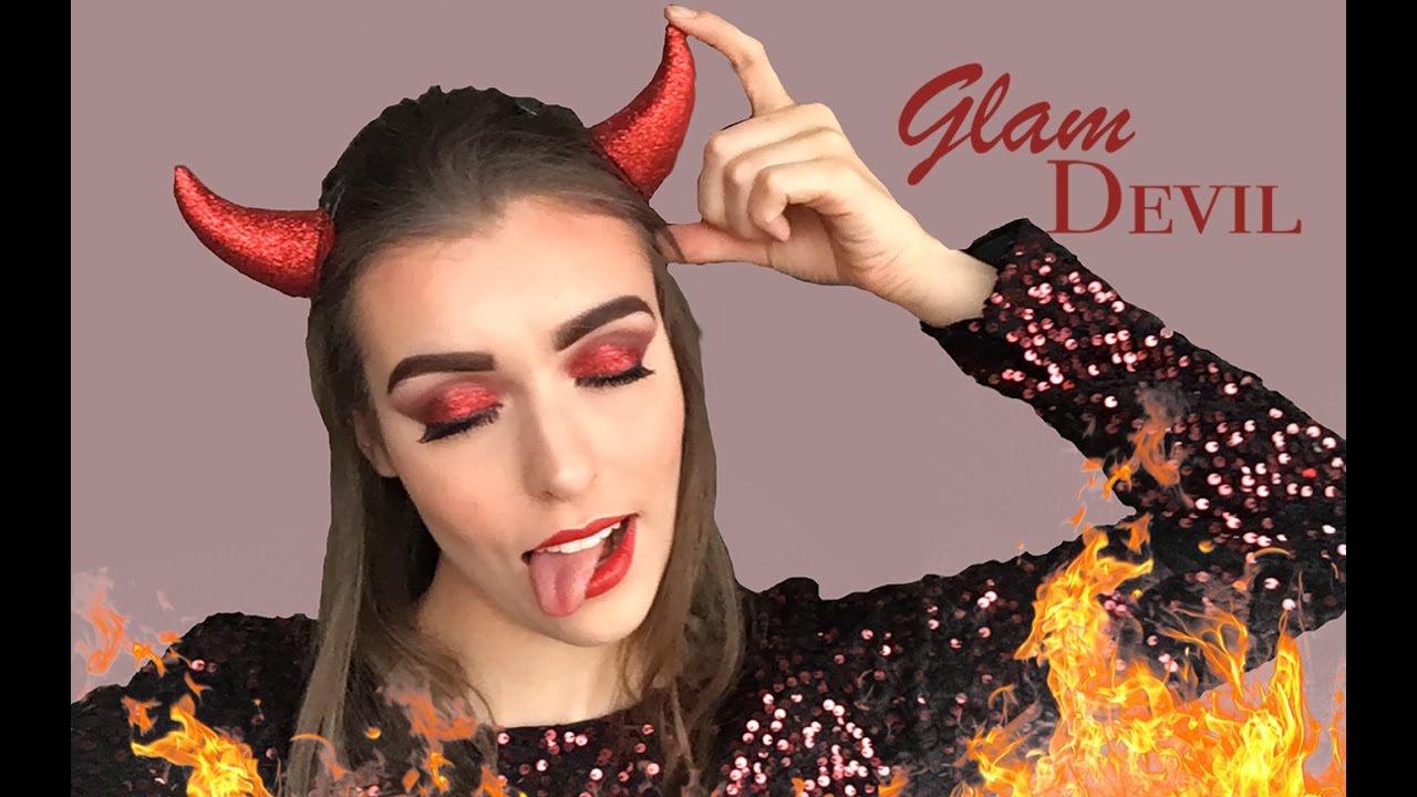 Glam Devil Halloween Makeup Tutorial YouTube