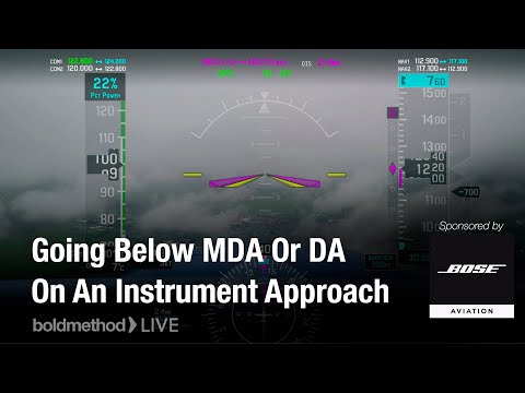 When Can You Go Below Mda Or Da On An Instrument Approach Boldmethod