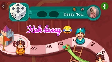 kalah main ular tangga sama kak Desi || bermain game hago