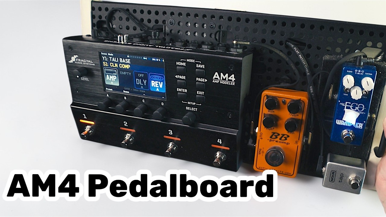 Fractal AM4 pedalboard - putting everything together - YouTube