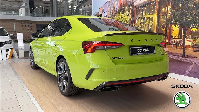 Škoda Octavia RS 2023 - FIRST look in 4K  Exterior - Interior (details),  Price, Mamba Green 