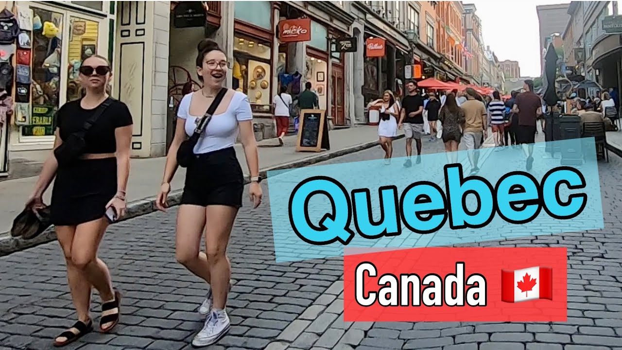 Quebec City walking streets 2023 #quebec #canada - YouTube