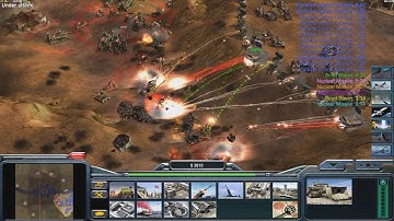 USA Air Force - Command & Conquer Generals Zero Hour - 1 vs 7 HARD Gameplay