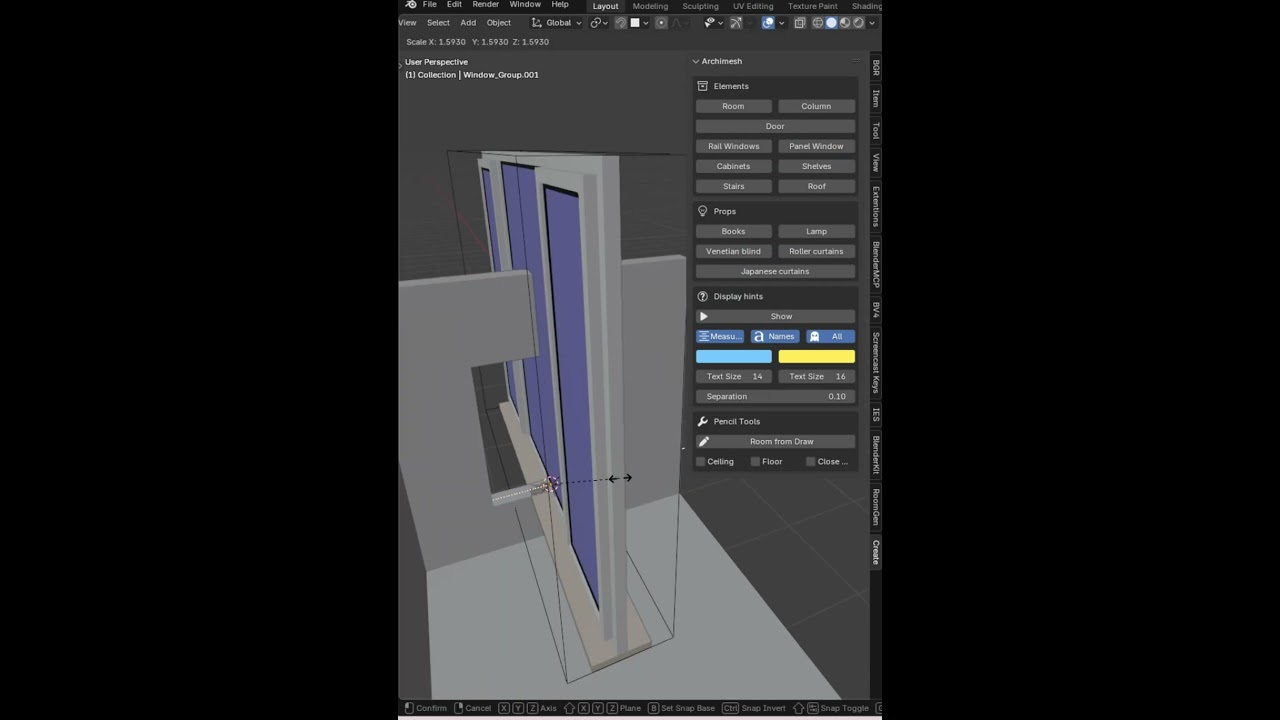 Free isometric room generator for Blender 3d