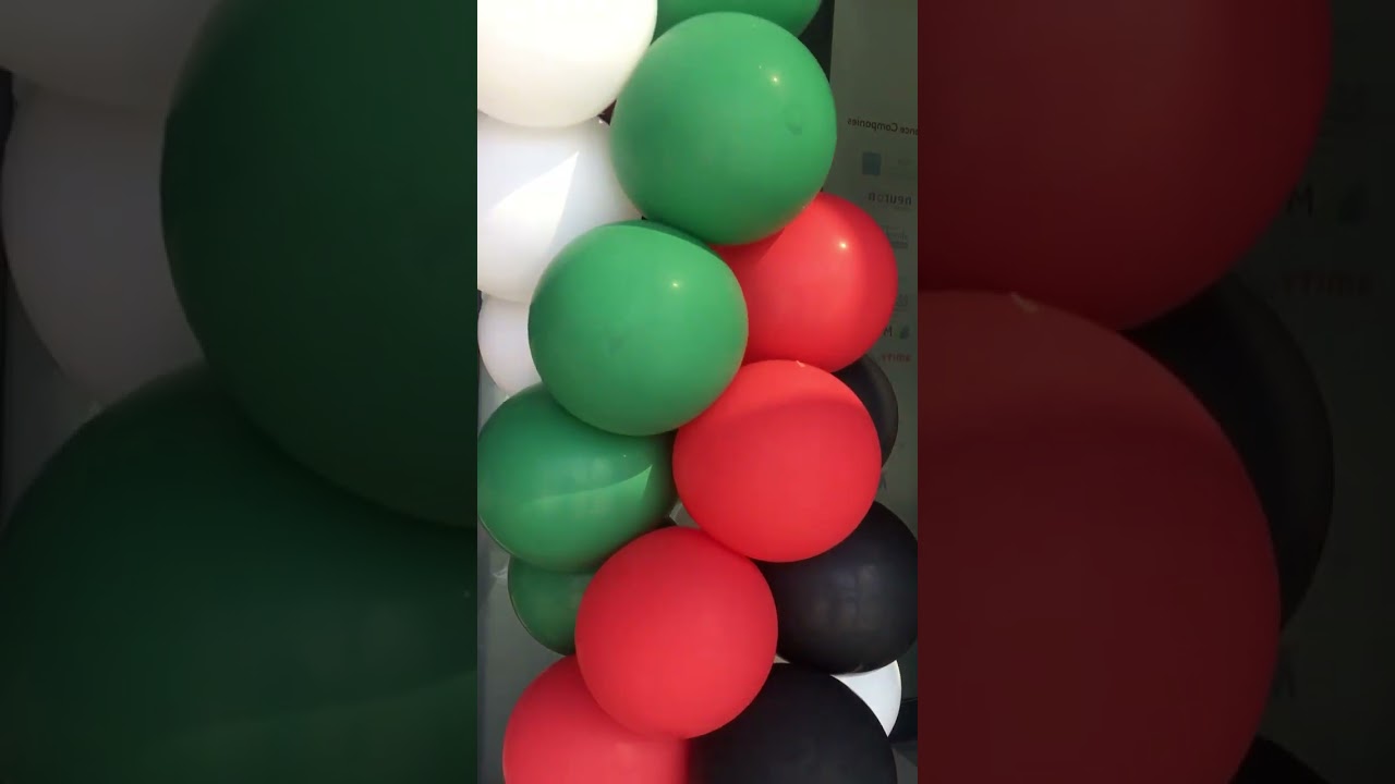 Uae 🇦🇪 National day balloon Arch dubai 