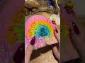 🌈 ASMR with a rainbow piñata! 🌈 #asmr