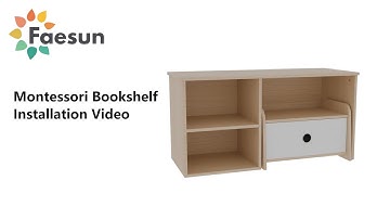 Montessori Bookshelf Installation video
