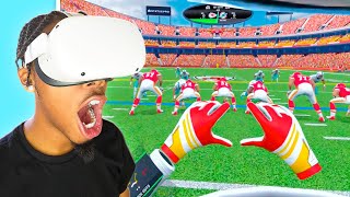 PLAYING THE NFL's VIRTUAL REALITY GAME!!! (CRAZY) screenshot 5