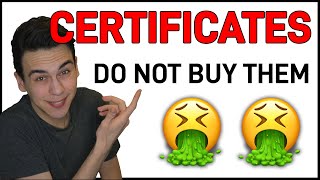 What are CERTIFICATES and why you should AVOID them