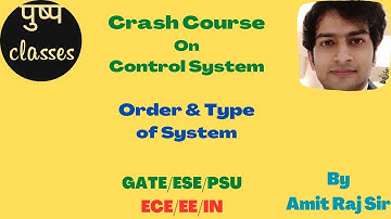 Order & Type of System/Control System/Crash Course/GATE/ESE/PSU