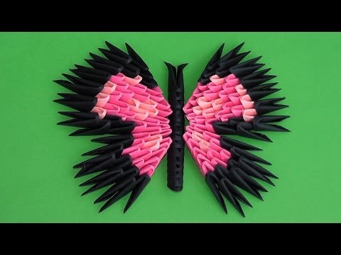 Модульное оригами схема сборки бабочки