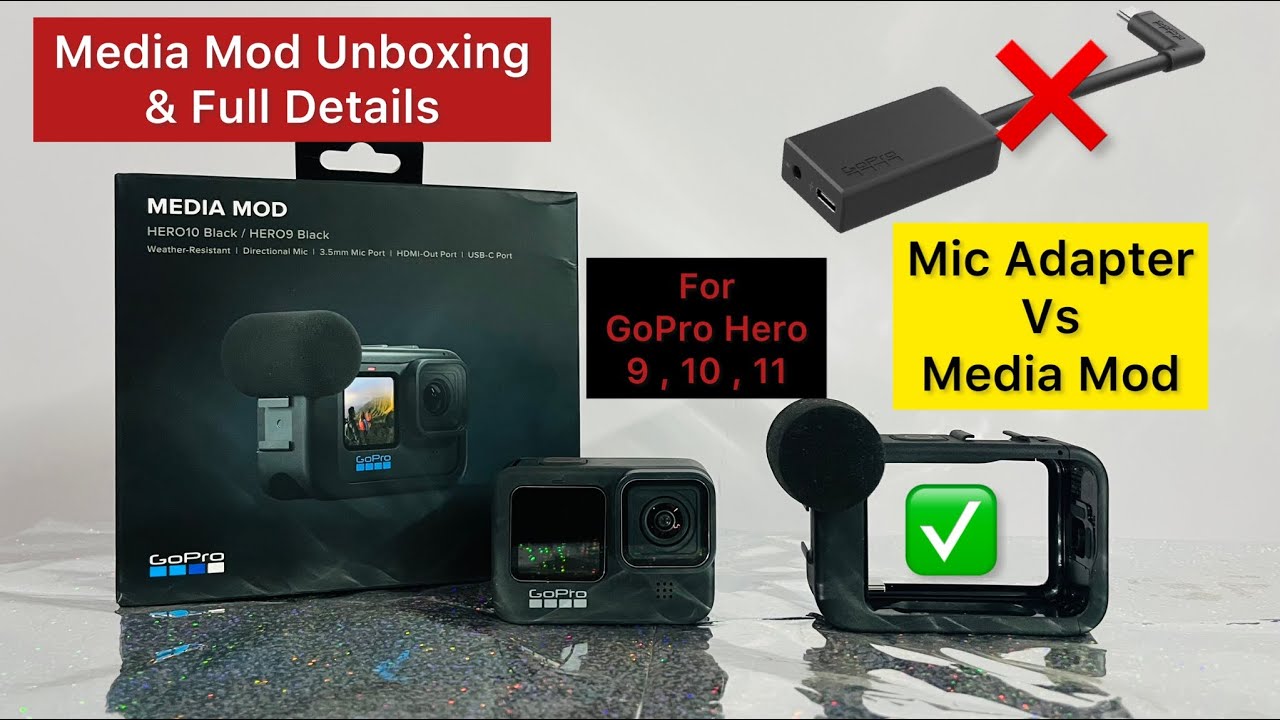 GoPro Hero 9 /10 /11 MEDIA MOD UNBOXING & Installation Media Mod or Mic Adaptor kya hai best