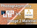 Photogrammetry vs Single Image to PBR Material technique with the Substance Alchemist - Comparison