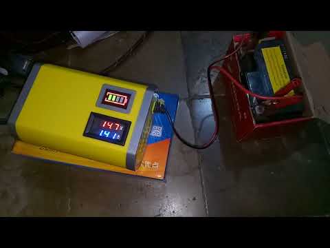 Hasil Testing Smart Charger AKI Mobil Motor Cas AKI 12 V dan 24 Volt 10 A Fast Dengan Teknologi Inte. 