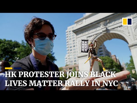 He protested in Hong Kong. Now he is rallying for Black Lives Matter in New York