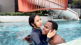 Asian Girl Showed Black Man Extra Ordinary Love In Cambodia 🇰🇭