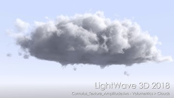 LightWave 3D 2018: Cumulus Texture Amplitude scene rendered