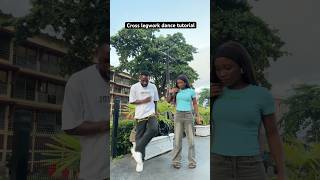 Cross legwork dance tutorial with a stranger  #shorts #dance #tutorial