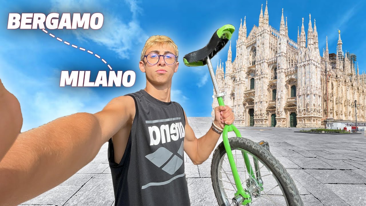 Da BERGAMO a MILANO in MONOCICLO!